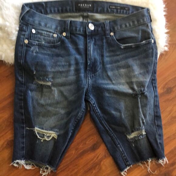 PacSun Cut off Jean mid length shorts Size 30 - Picture 6 of 6